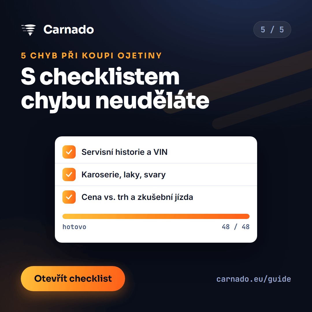 5 chyb při koupi ojetiny — karta 5