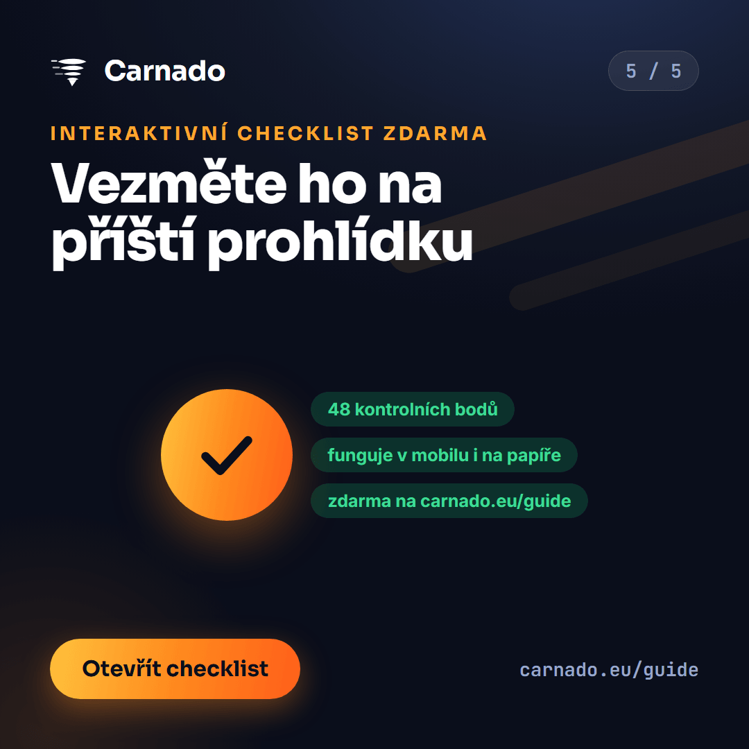 Interaktivní checklist ke koupi ojetiny — karta 5
