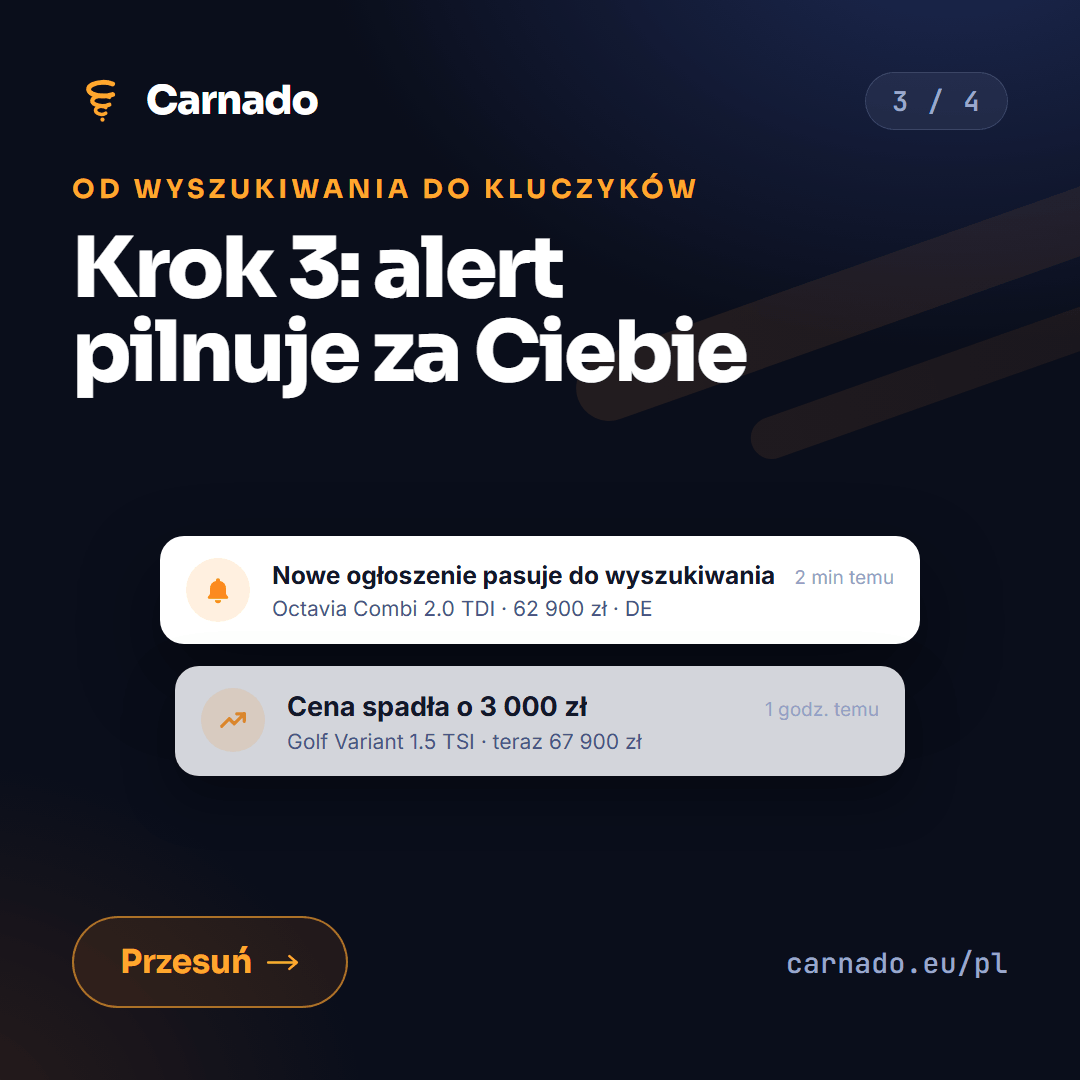 Od wyszukiwania do kluczyków w 4 krokach — karta 3