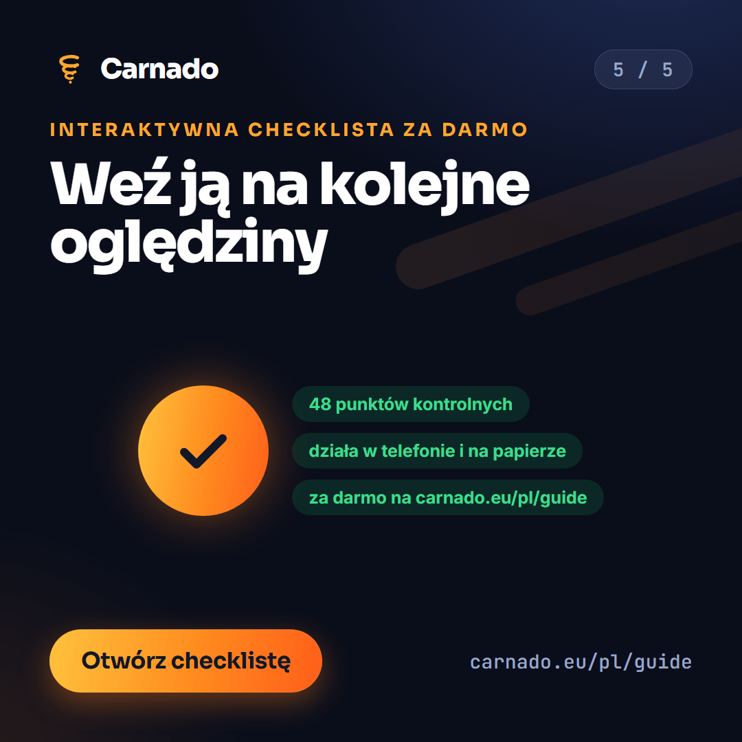 Interaktywna checklista zakupu auta — karta 5